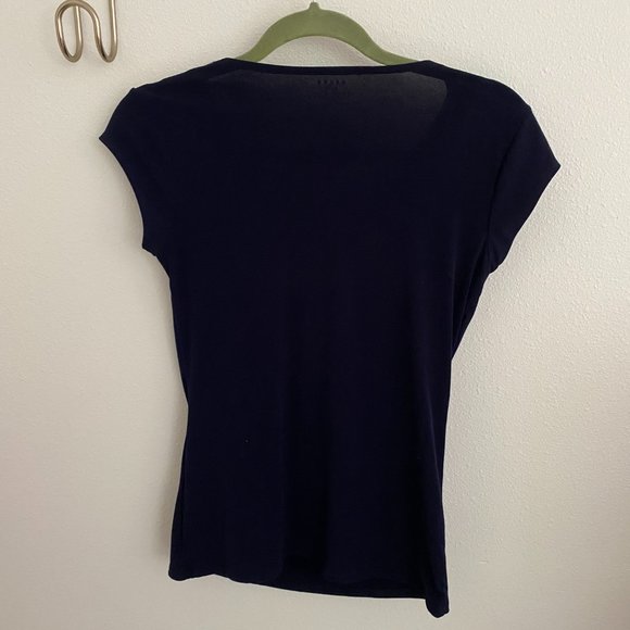 Grace navy cowl neck short sleeved top XS - Picture 5 of 5